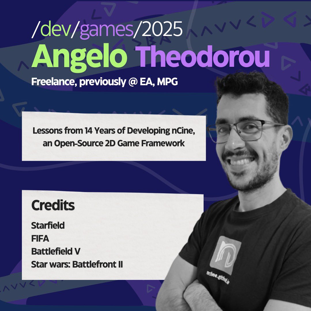 AndreaTux's tweet image. Next up is @encelo, Rendering Engineer that helped shipping titles like Starfield, Battlefield and many others. Angelo will be sharing his experience developing nCine, an open source game framework.
devgames.org/en/
