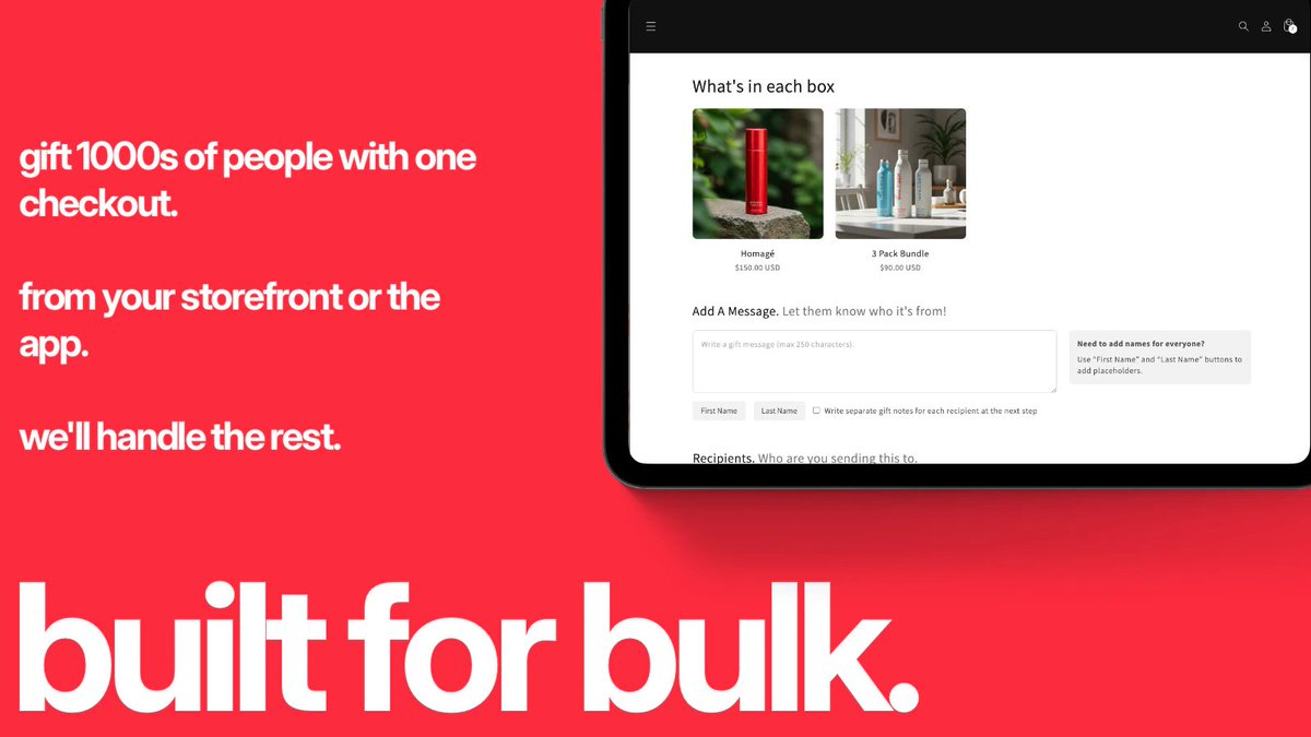 Yesterday I got an up close and personal tour of <a href="/getyakk/">Yakk: Bulk & Corporate Gifting</a> from <a href="/kinngh/">Harshdeep Singh Hura</a> - its a super sweet shopify app for gifting and other awesome stuff 🔥. 

I'll share more once I start using it! 

apps.shopify.com/yakk