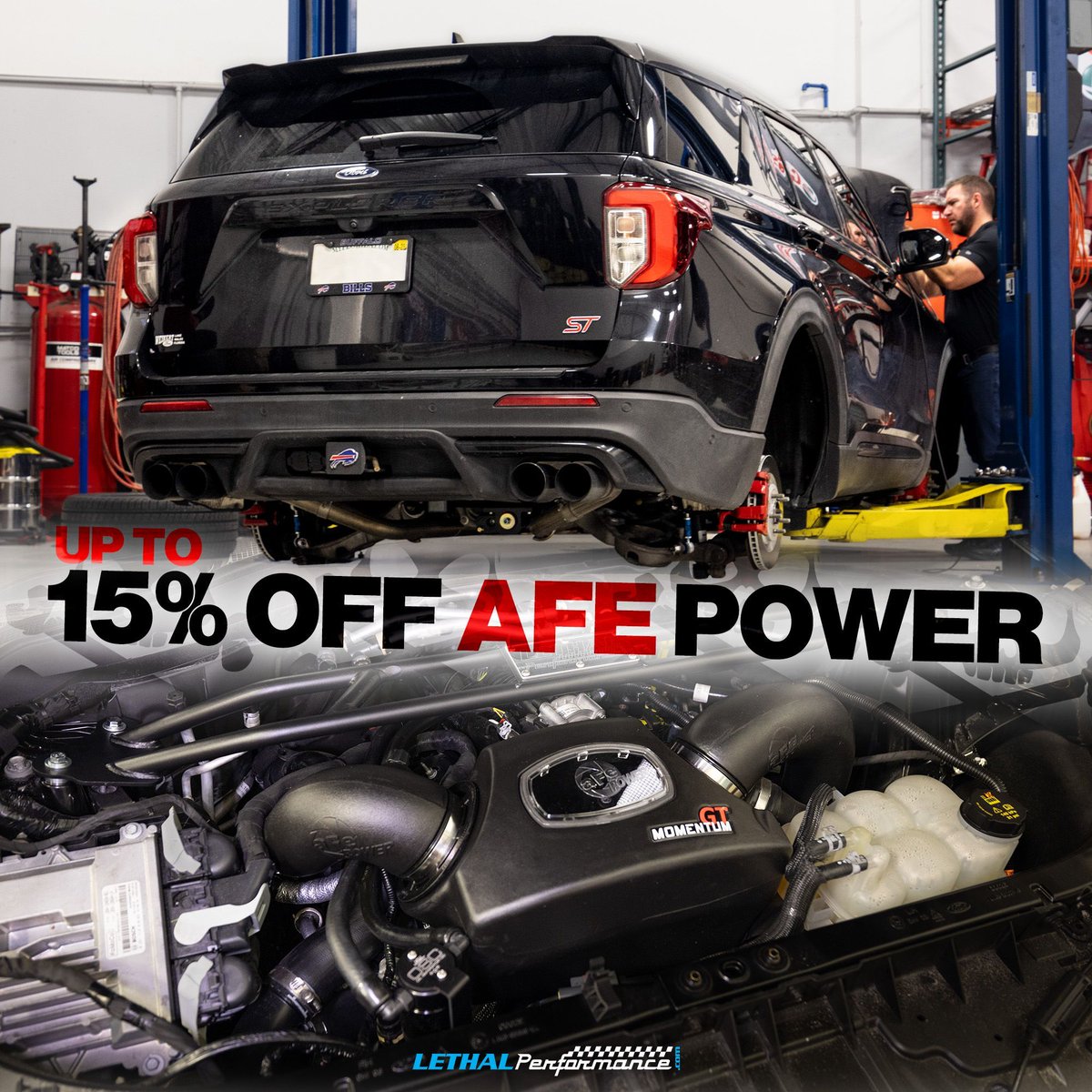 themustangking's tweet image. More Turbo Sound, Cooler IAT's, and more power with aFe's Momentum GT Intake for Explorer ST. 

Get up to 15% OFF aFe POWER products here at LethalPerformance.com. 

#teamlethal
#lethalperformance
#afepower #afe #explorerst #fordexplorerst #fordexplorer #fordperformance #st