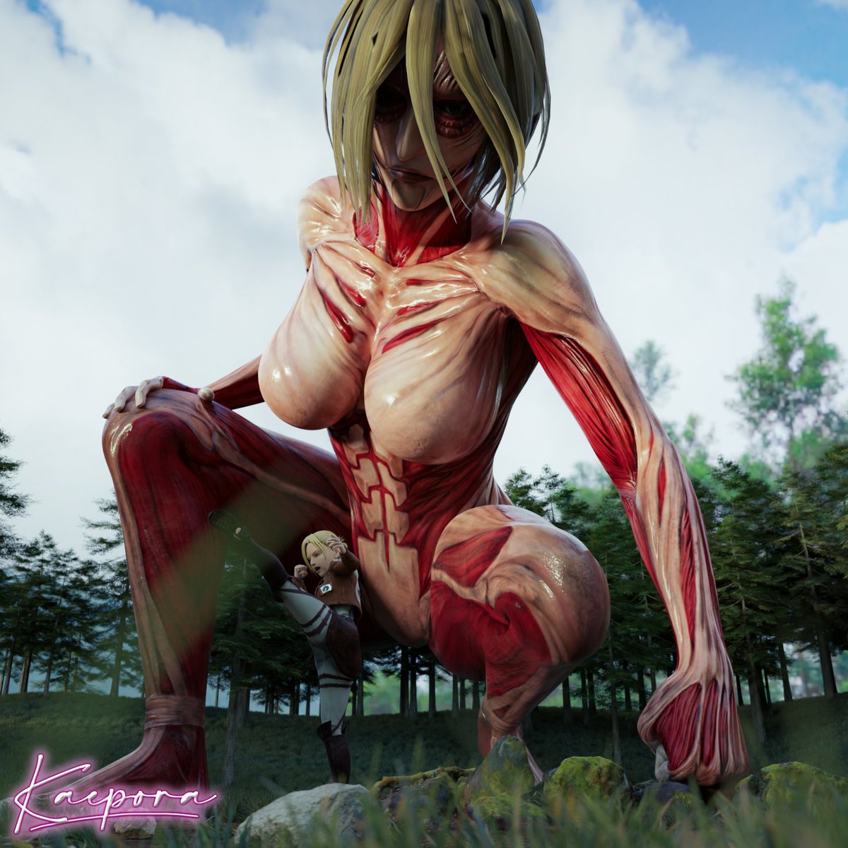 Hello lewdies!

Annie Leonhart (Human &amp; Titan form - female only) is on <a href="/Smutbase1/">SmutBase (open3dlab.social/@open3dlab)</a> website!!👀
smutba.se/project/caf7af…

Futanari model available for Pa**on supporters!
Feel free to tag me on Twitter if you use it