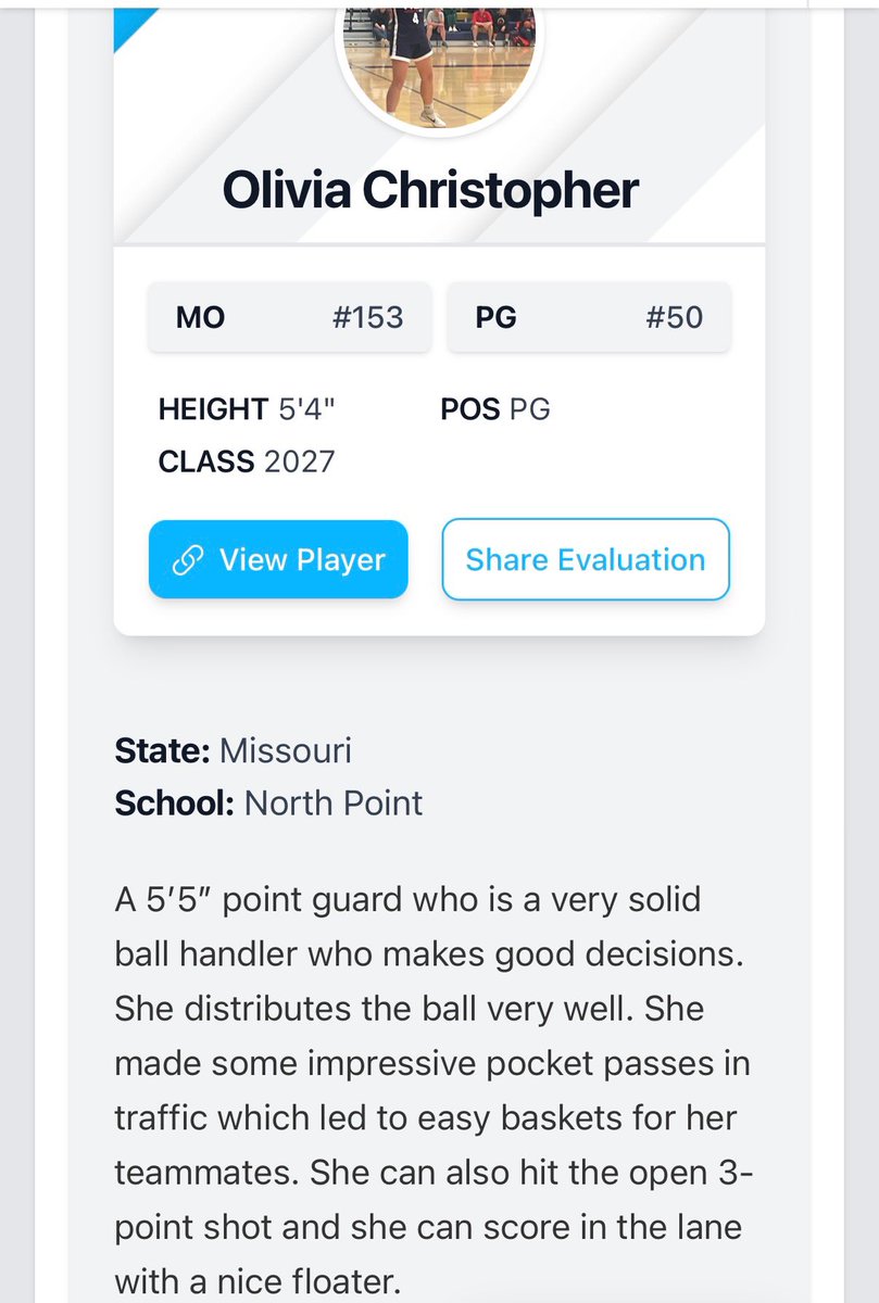 Olivia Christopher (@oliviac2026) on Twitter photo Thank you <a href="/PGHMissouri/">Prep Girls Hoops Missouri</a> for the write up. I can’t wait for the clash next weekend! <a href="/Coach_Adams92/">Anthony Adams</a> <a href="/PheeElite/">Napheesa Collier Elite</a> Thank you <a href="/PGHMissouri/">Prep Girls Hoops Missouri</a> for the write up. I can’t wait for the clash next weekend! <a href="/Coach_Adams92/">Anthony Adams</a> <a href="/PheeElite/">Napheesa Collier Elite</a>