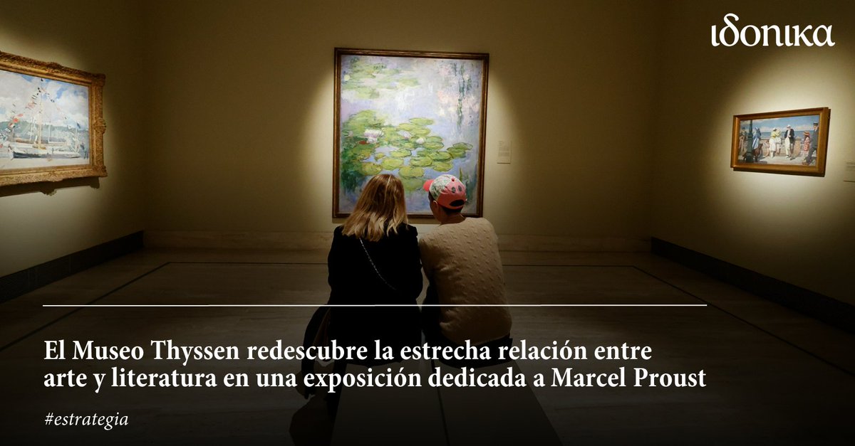 Sumérgete en el UNIVERSO ESTÉTICO de Marcel Proust en #ProustYLasArtes, una de las CITAS DEL AÑO en #Madrid, que ya puedes disfrutar en el <a href="/MuseoThyssen/">Museo Thyssen</a> 🎨 No te lo pierdas y descubre cómo el arte transformó su vida y su obra 🥰 ¿Sabías que somos la AGENCIA CREATIVA del museo?
