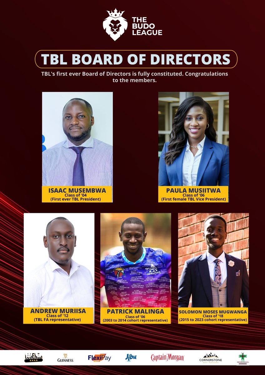 The Budo League is delighted to announce its first ever Board of Directors ✍️

Congratulations to all the Board members and we wish you all the best in your tenure. 

#TBL8 • #GakyaliMabaga