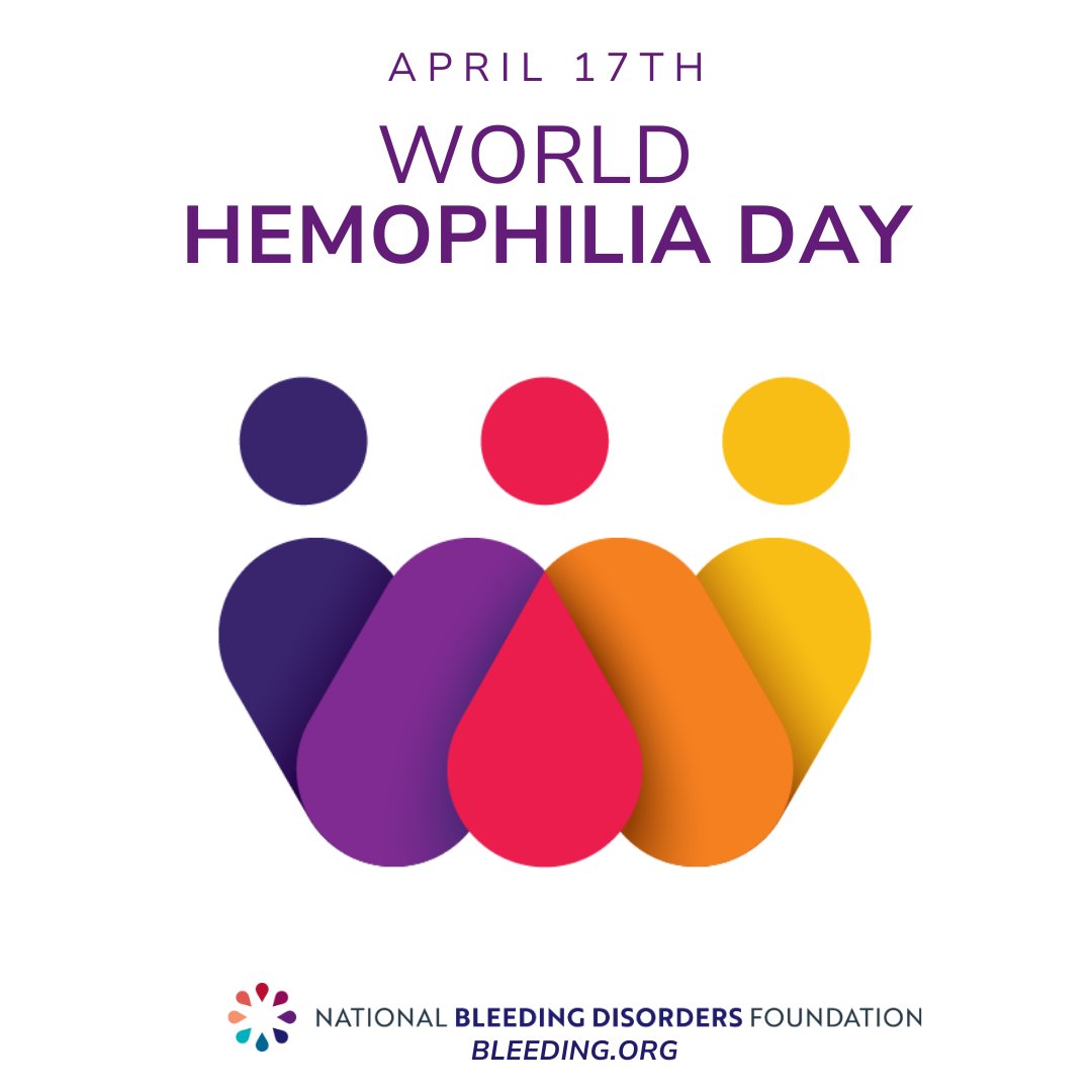 IBloodDisorders's tweet photo. Tomorrow, April 17, we will mark World Hemophilia Day 2025. This year’s theme, “Access for All: Women and Girls Bleed Too,”
Join us as we amplify and advocate for equitable access to care, timely diagnosis, and comprehensive treatment for all. 
#WorldHemophiliaDay #WHD2025 #WGBD https://t.co/5P05yWlUKg