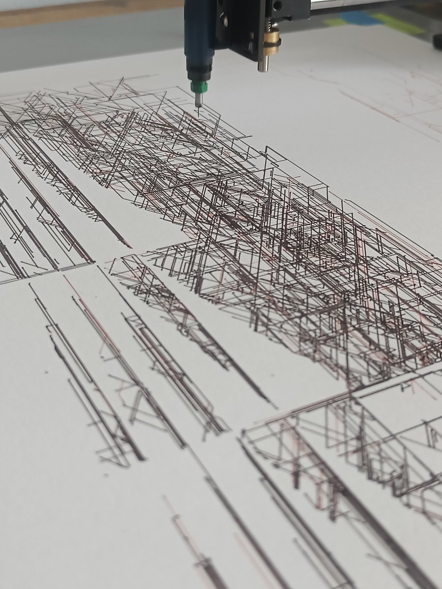 nclslbrn's tweet image. Paper has survived

#penPlotter