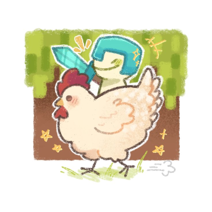 GetItKris's tweet photo. chicken jockey blob edition ( matching with @pierrotrabbits )
#dreamfanart https://t.co/URrtaT8Bvi