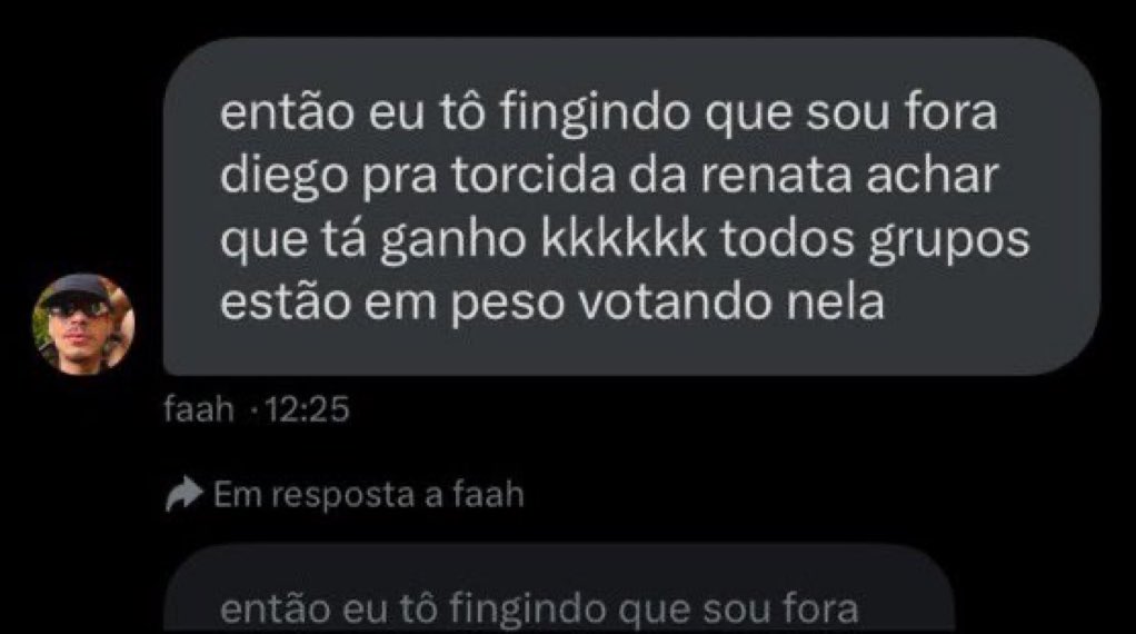 A estratégia agora é essa! Não pensem que estamos confortáveis pq não estamos! FORA DIEGO! #bbb #bbb25