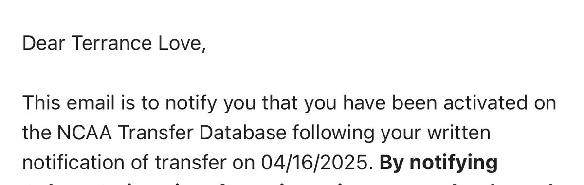 I’m officially in the transfer portal….  “Where will my new home be” 👀