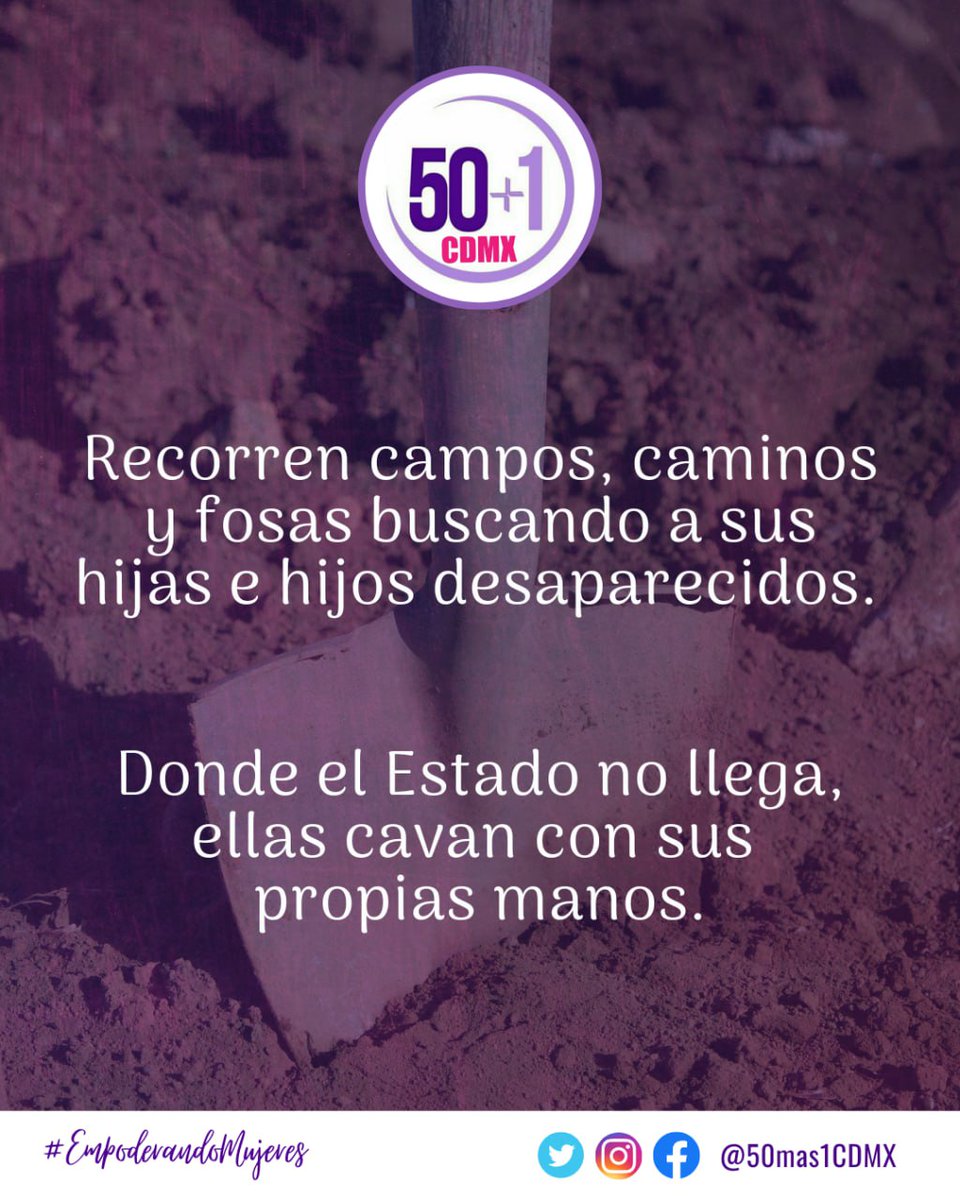 50mas1CDMX's tweet photo. 💜 Desde 50+1, rendimos homenaje a las Madres Buscadoras mexicanas que, con valentía y dignidad, salen a buscar a sus hijas e hijos desaparecidos.

Ellas no deberían estar buscando en fosas, caminos o campos. 

Su lucha merece todo el apoyo y la solidaridad. 

#Somos50Más1 https://t.co/IBTU8H38ca