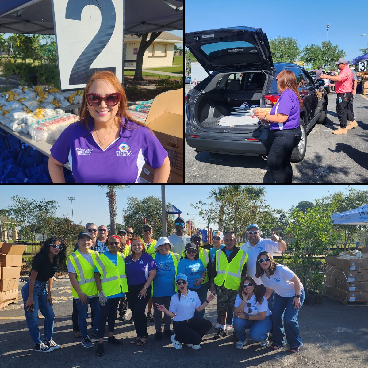 Happy to have assisted 450 families with all the essentials for an Easter dinner including a Fresh ham today! It takes a village, so many thanks to  Key Food Kissimmee Allied Marketing Insurance Ministerios Renuevo  and all of our wonderful volunteers! #VivianaWorking4u💪