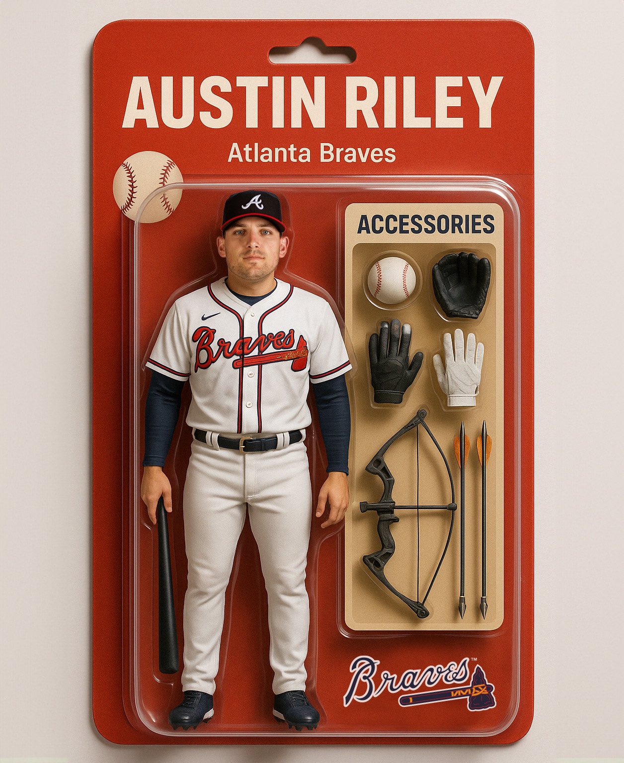 オースティン・ライリー／ボブルヘッド人形 (アトランタ・ブレーブス） Austin Riley 2024 Atlanta Braves Limited Edition Bobble