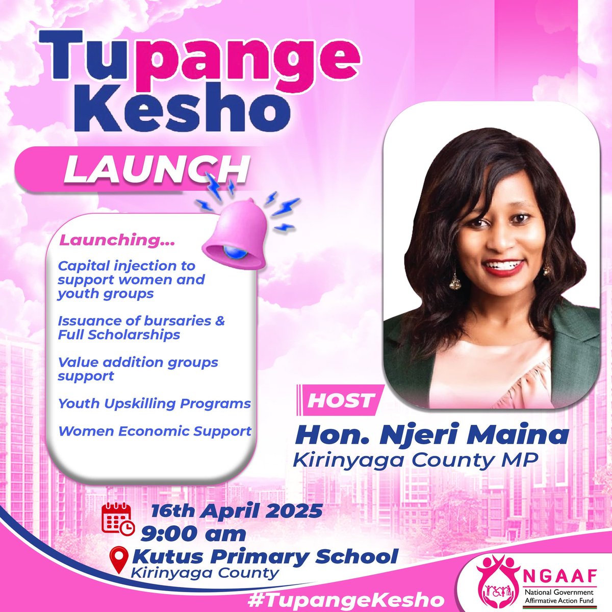 Hon_Njeri_Maina's tweet image. Today, I launched the #TupangeKesho program 2025. My office will use KShs 36M to transform lives in education, dignity, & economic empowerment of PWDs, Youth & Women!