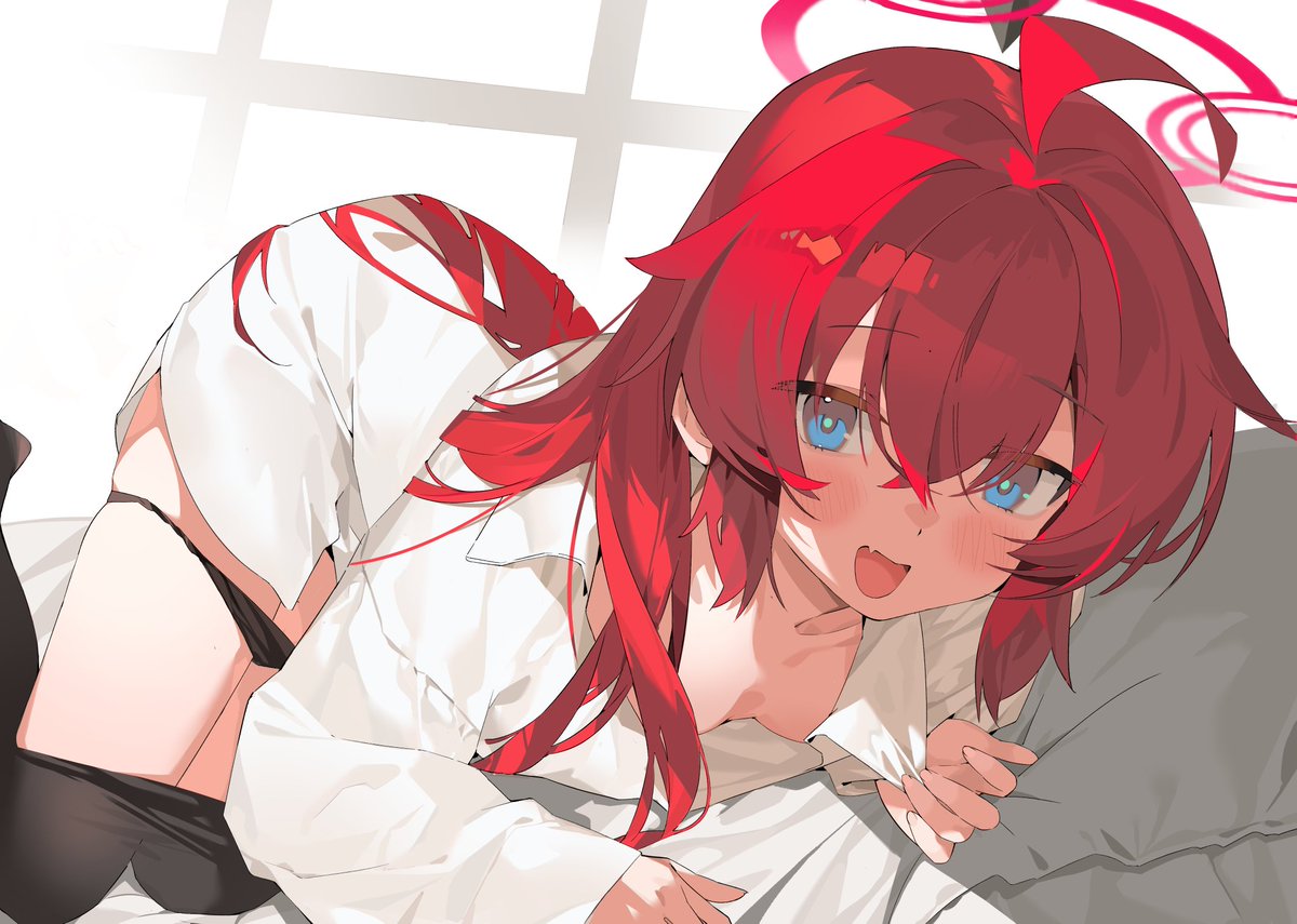 彼シャツです👔
おやすみなさいマキ~❤️
#ブルアカ