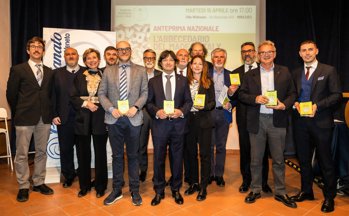 🔤 🇮🇹 Confartigianato Imprese Veneto, in occasione della giornata nazionale del Made in Italy, ha presentato l'Abbecedario liberamente ispirato ai Sillabari di Goffredo Parise.
2️⃣1️⃣ parole per raccontare l'artigianato contemporaneo.

Parte dal #Veneto il viaggio di questa