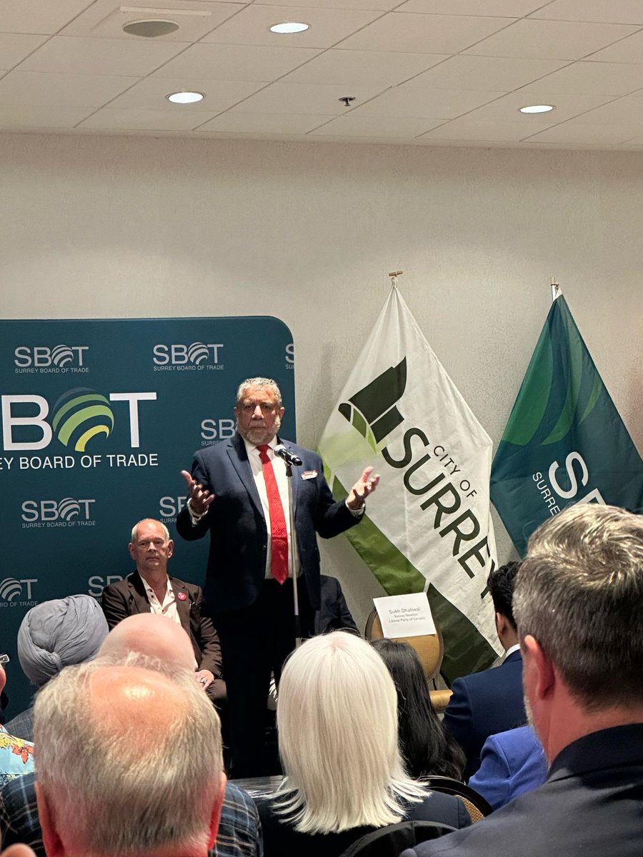 At last night’s @SBofT Forum, I was the only Surrey Newton candidate who showed up.

The Conservative and NDP candidates didn’t face the public. That’s not leadership.

I’ve always prioritized being accessible and leading with integrity—because that’s what our community deserves.