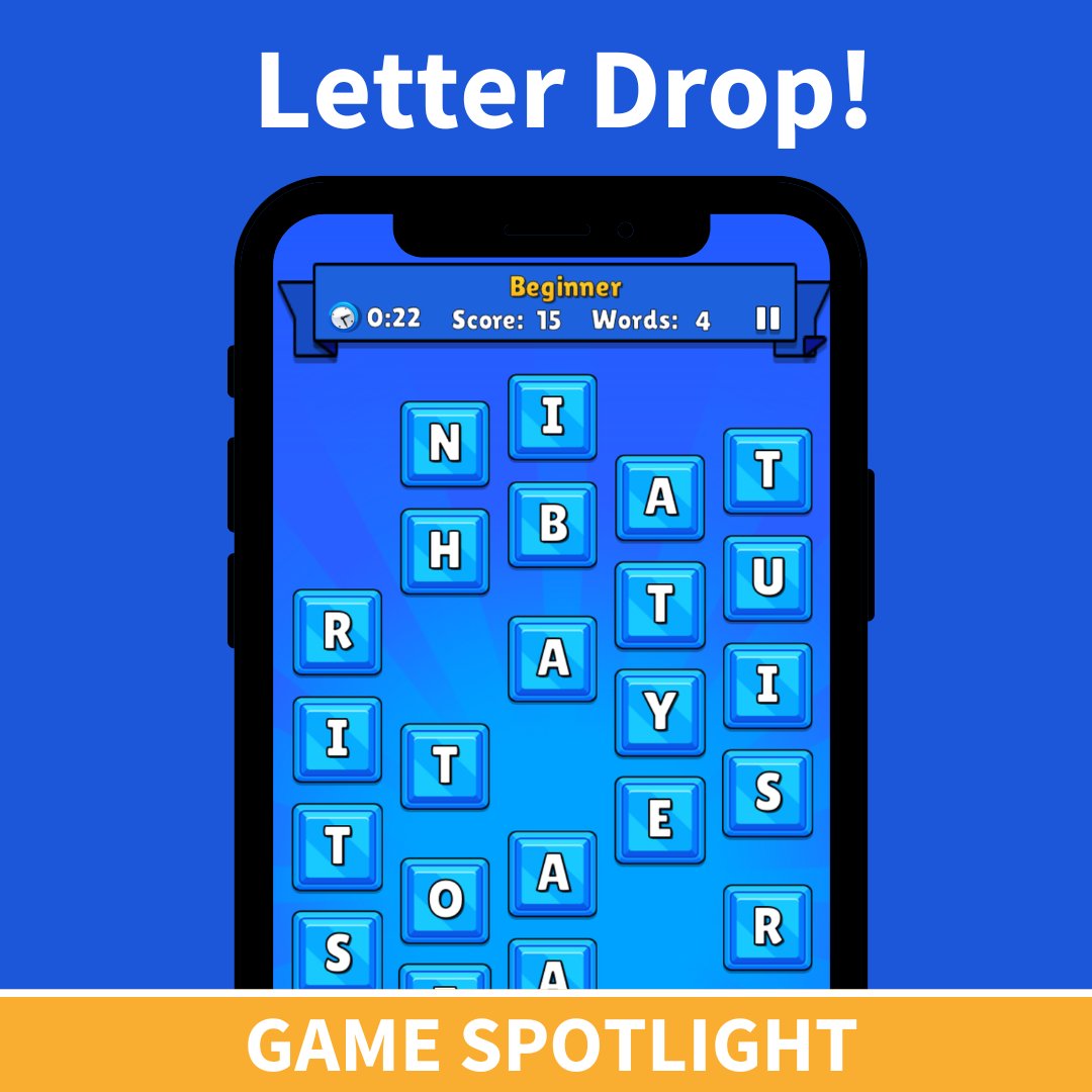 It’s spotlight time! 🎉 

Our game of the week is Letter Drop! by Millennium Studios—a clever twist on classic word games. 

Now available on the App Store + Buildbox World! 

Learn more here → bit.ly/4lsgr65

 #GameDev #IndieGame #MobileGames