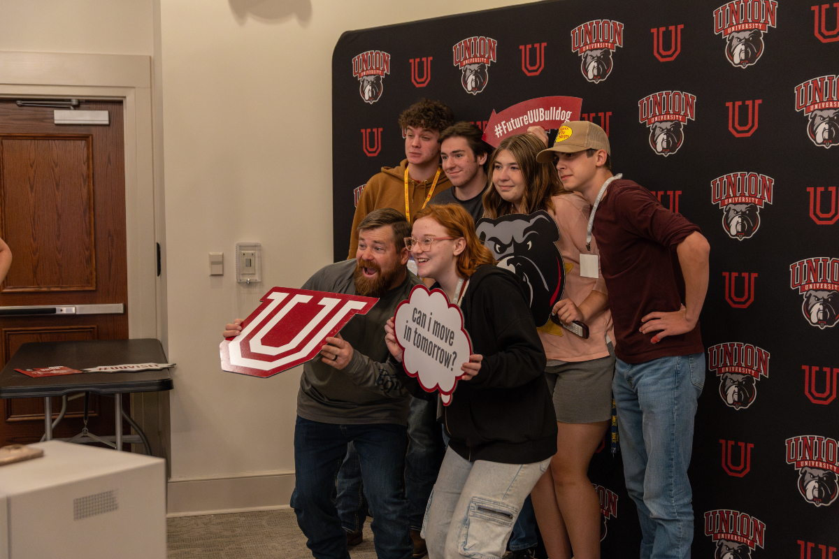 UnionUniversity's tweet photo. 📖✏️ Consider the next chapter officially started.
Accepted Student Day brought future Bulldogs to campus for a day of connection, excitement, and next steps. 
Let’s hear it for the Class of 2029! 🐾

#UUBound #UnionUniversity https://t.co/MH3arLc4TQ
