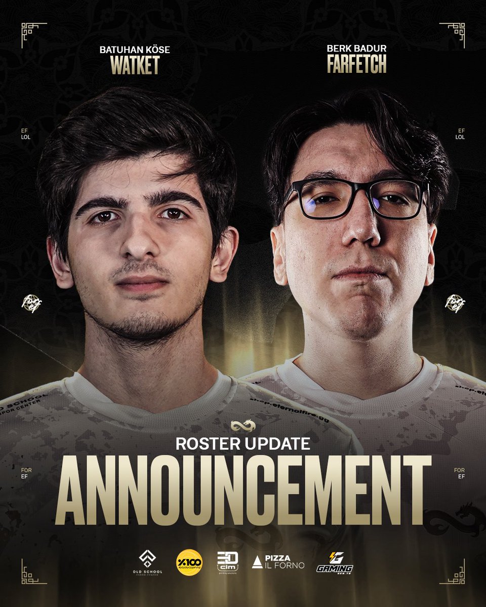 GAMEON Şampiyonluk Ligi Bahar Mevsimi’nin kalan sürecinde destek oyuncumuz Berk “farfetch” Badur benche alınmış olup, yerine Batuhan “Watket” Köse yer alacaktır.

Tüm taraftarlarımıza duyurulur. 

#forEF | #LoL