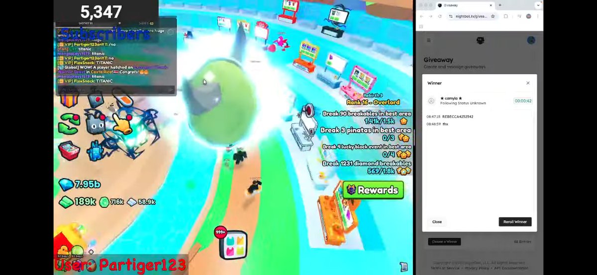 HOLY OMG I FINALLY HATCHED MY OWN TITANIC ON PET SIM 99! WHATT