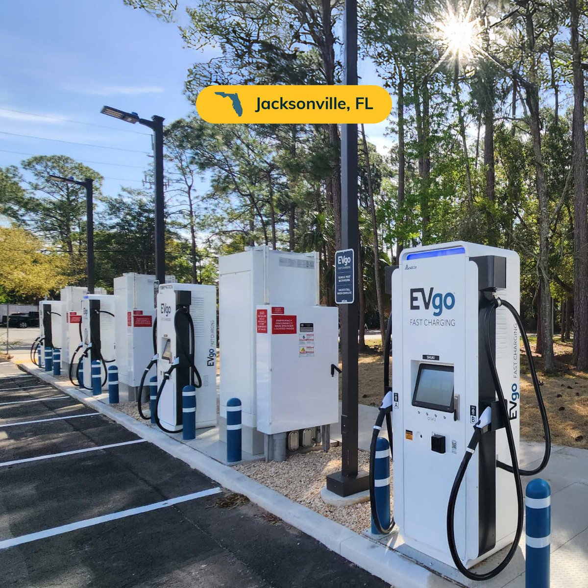 8 new stalls added at Mandarin Landing, a plaza with Whole Foods and a variety of restaurants. Come charge at 10601 San Jose Blvd, Jacksonville, FL 32257