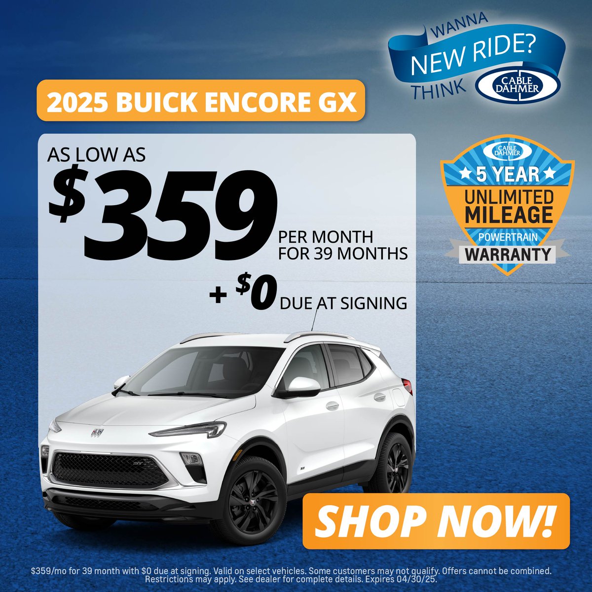 If you’ve been waiting for a sign to upgrade your ride, this is it! 🌟 This month only, drive home a 2025 Buick Encore GX for as low as $359/month with $0 due at signing.
Shop our Buick Encore GX inventory! ➡️ bit.ly/4ilsHmd
#EncoreGX #Buick #CableDahmer #Topeka