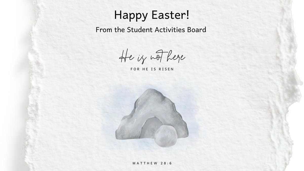 WU_SAB's tweet photo. Happy Easter from the Student Activities Board.🌷 https://t.co/zs6HDACieO