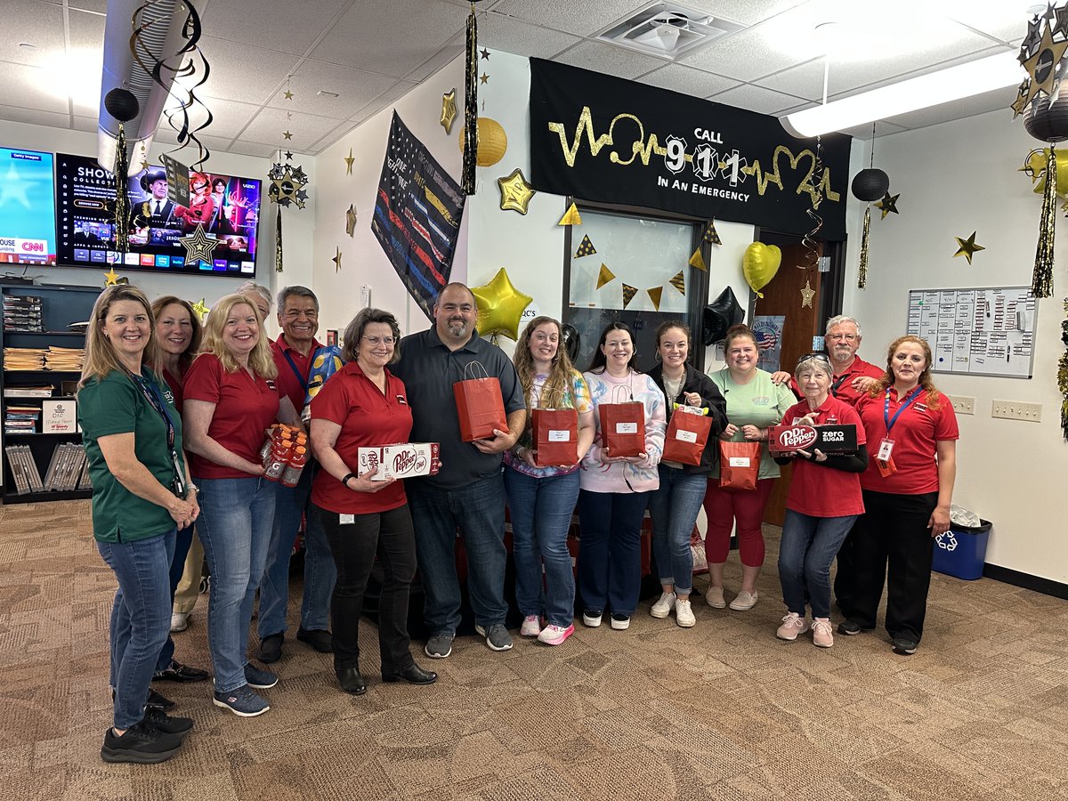 This week, for National Public Safety Telecommunicators Week, our CFA Alumni group provided personalized goody bags 🎁 and sodas for their snack area to show appreciation for our wonderful Frisco dispatchers. We 💖you, for all you do behind the scenes to help keep Frisco safe!