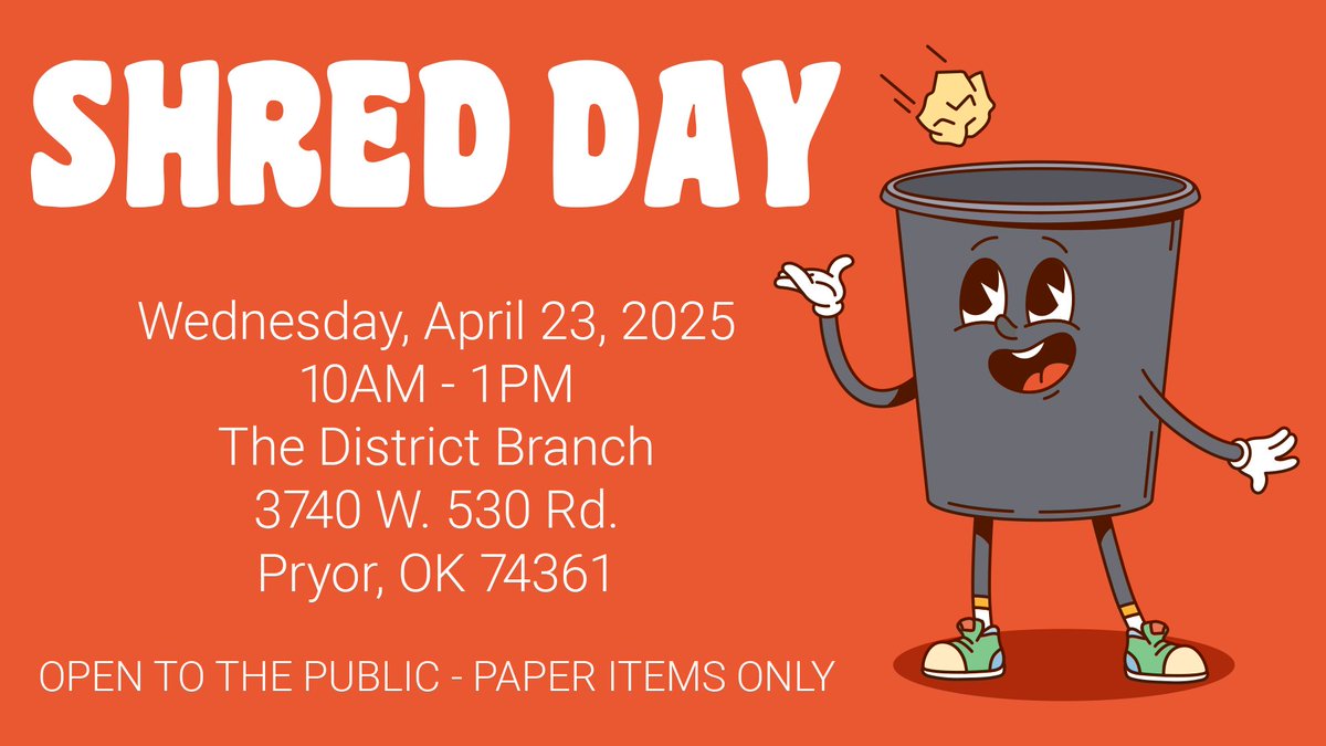 RedCrownCU's tweet image. Next Wednesday is the big day! Join us on Wednesday, April 23, 2025 and have your paper items shredded for free!