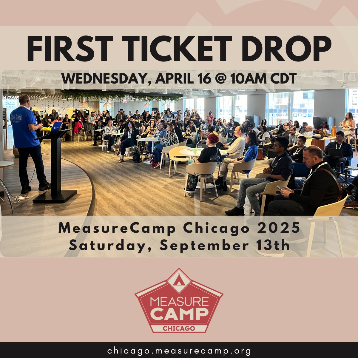 Tickets are available for MeasureCamp Chicago 2025! Join us in September!

chicago.measurecamp.org 

#chicagotechconference #analytics #digitalanalytics #dataanalytics #tech #AI #data