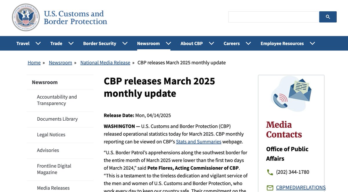 For the 2nd month in a row, the Dept. of Homeland Security did not provide what used to be a routine update of deportations data

Under Biden admin, Customs &amp; Border Protection updated total # of people removed &amp; returned by CBP &amp; ICE each month when released border arrivals data