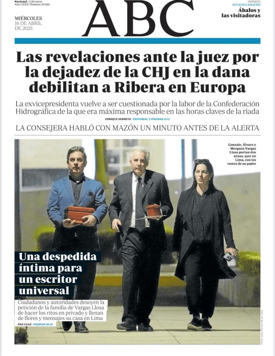 Como dije en el elogio fúnebre ante tu cuerpo, invocando el adiós de Víctor Hugo a George Sand: despojado de tu forma visible, la carnal, surge otra, la idea. Vuelto idea, eres libre. Lloro al muerto, saludo al inmortal. Adiós, Varguitas querido.