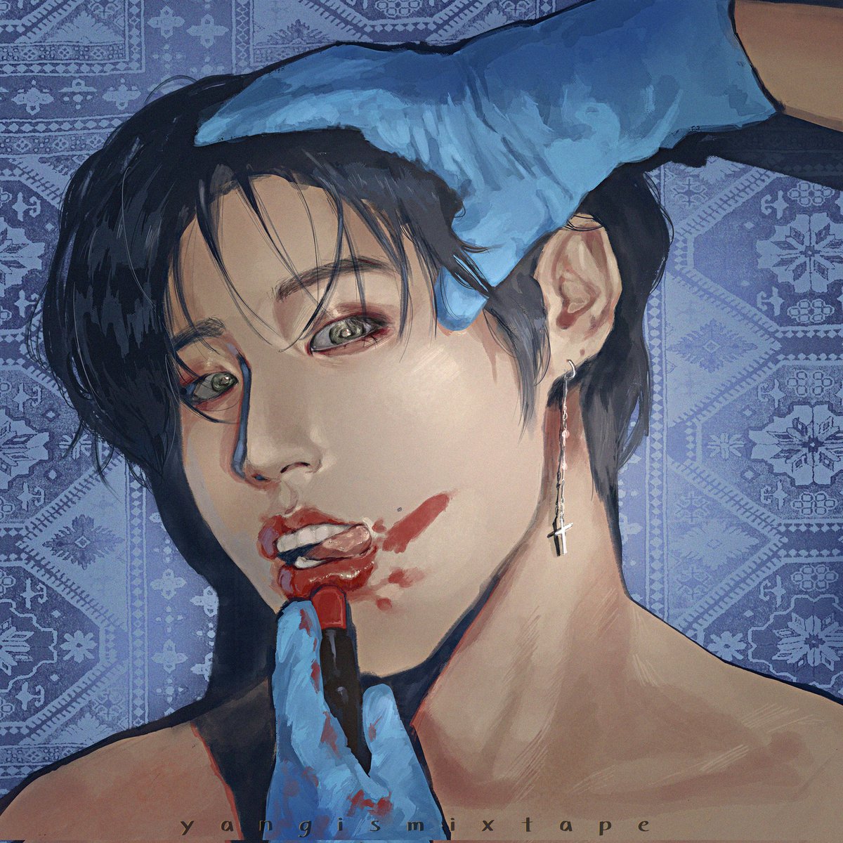 Hold still... #Hanjisung #Straykidsfanart