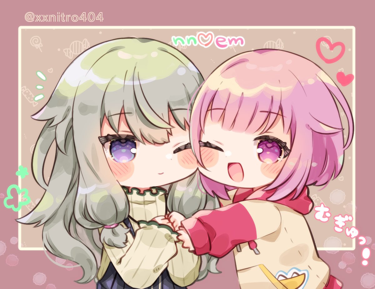 草薙寧々 ,鳳えむ 「むぎゅっ! 」|にとろ⋈のイラスト