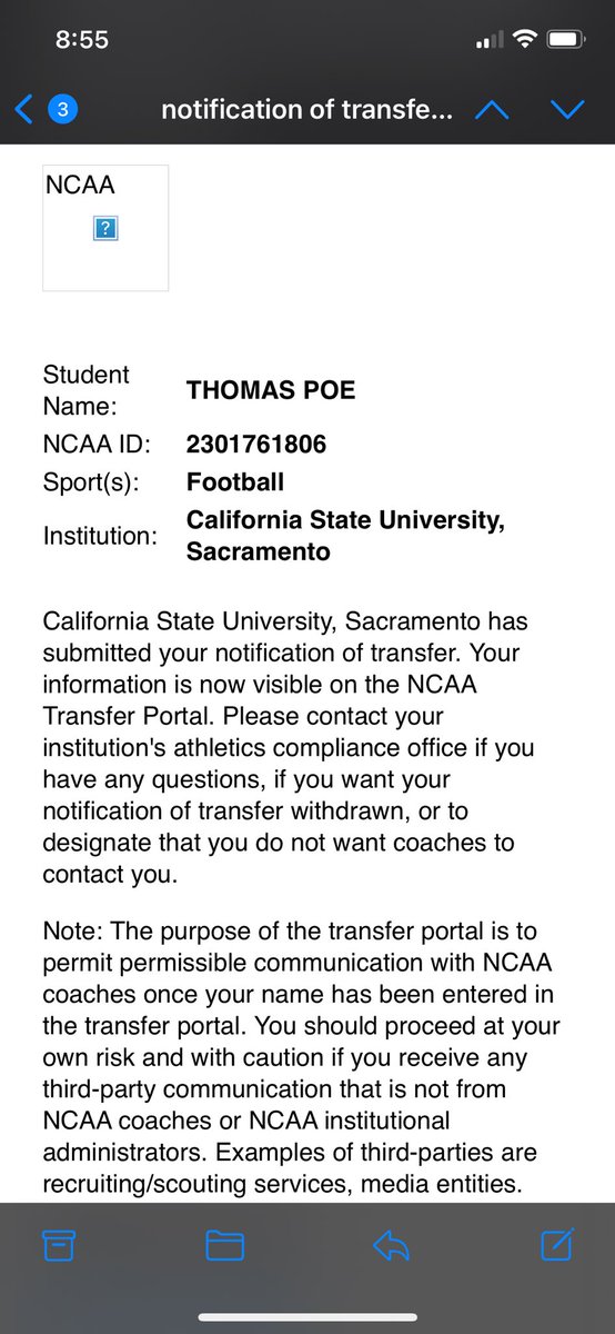 After conversations with Sac State I have decided to enter my name into the transfer portal with 4 years of eligibility!! Thank you Sacramento State!