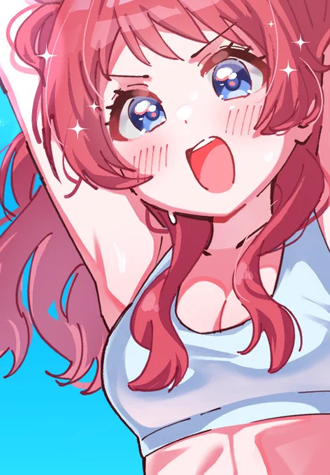 MBFのしおり企画で花海咲季ちゃんを描かせて頂きましたありがとうございます引き締まった肉体をとくとご覧あれ… 