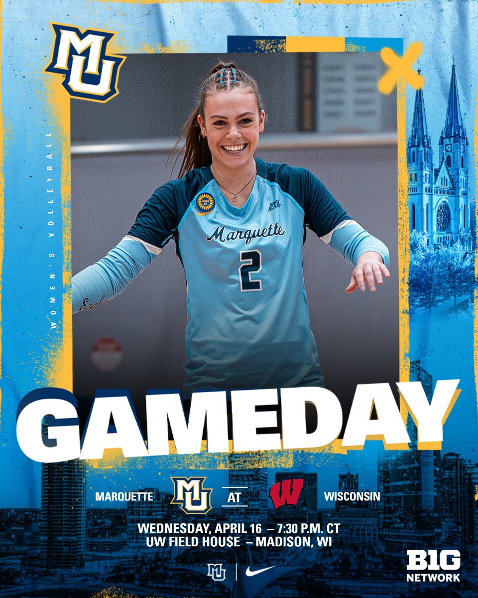 The Golden Eagles are in Madison tonight for a matchup with Wisconsin at UW Field House. The spring match airs live on Big Ten Network at 7:30 p.m. Central time. #WeAreMarquette