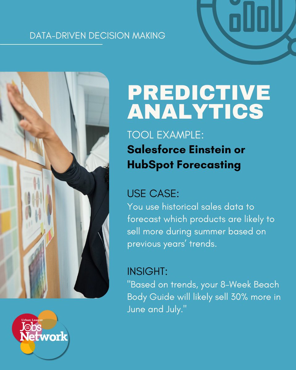 ULJobsNetwork's tweet image. To make better business decisions, consider using a combination of descriptive and predictive analytics. These two popular tools and techniques offer unique insights into your business data. Tune in next week for part 2.

#predictiveanalytics #descriptiveanalytics #datadriven