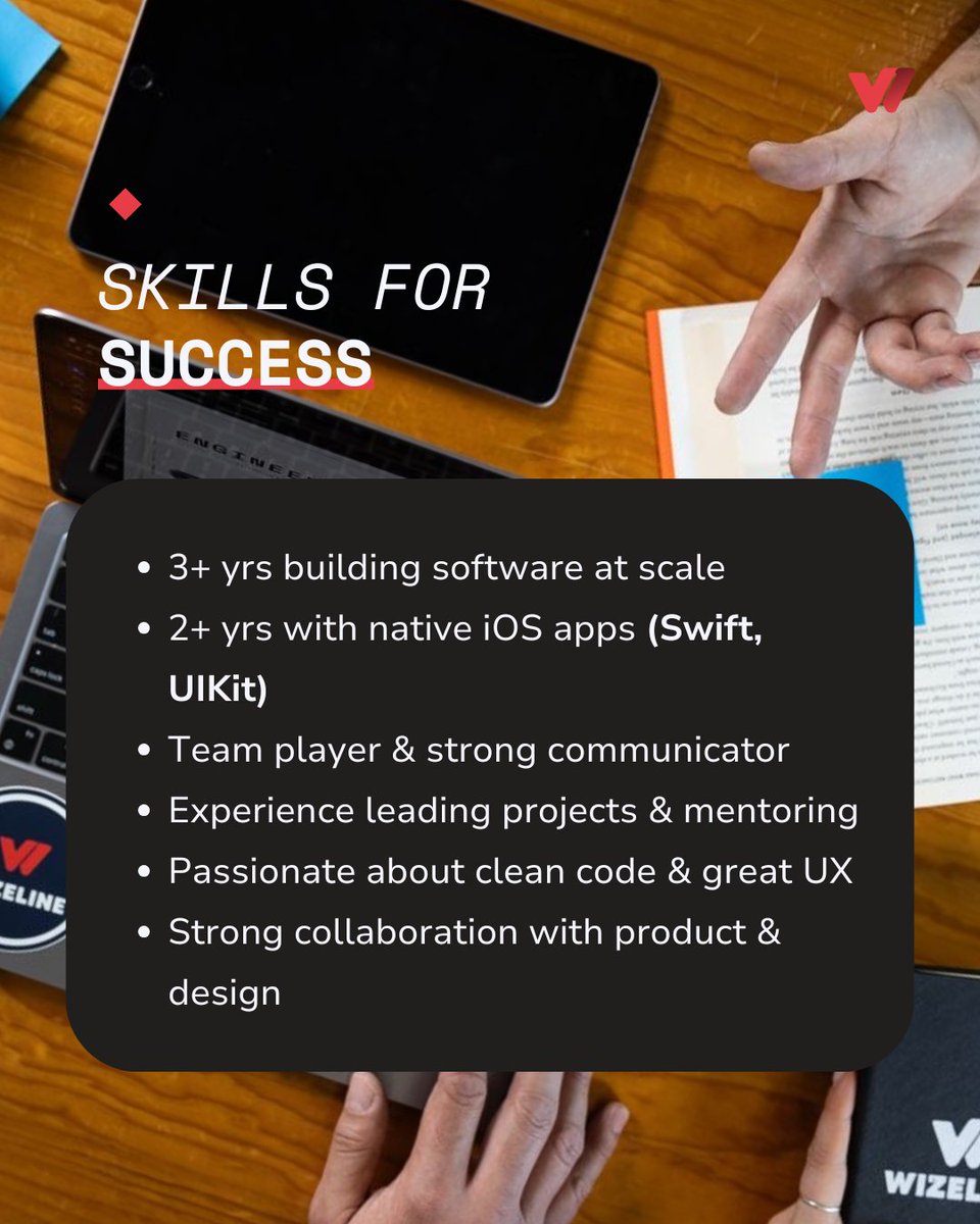 wizelineglobal's tweet photo. 🚨 We’re hiring an iOS Software Engineer! 💻
Join Wizeline in Guadalajara and work on impactful mobile apps using Swift.
Collaborate with global teams, grow your skills, and build products that matter. 🚀
🔗 Apply now: https://t.co/EOo5K3VL4j
#iOSJobs #GuadalajaraTech https://t.co/72Q56g07GZ