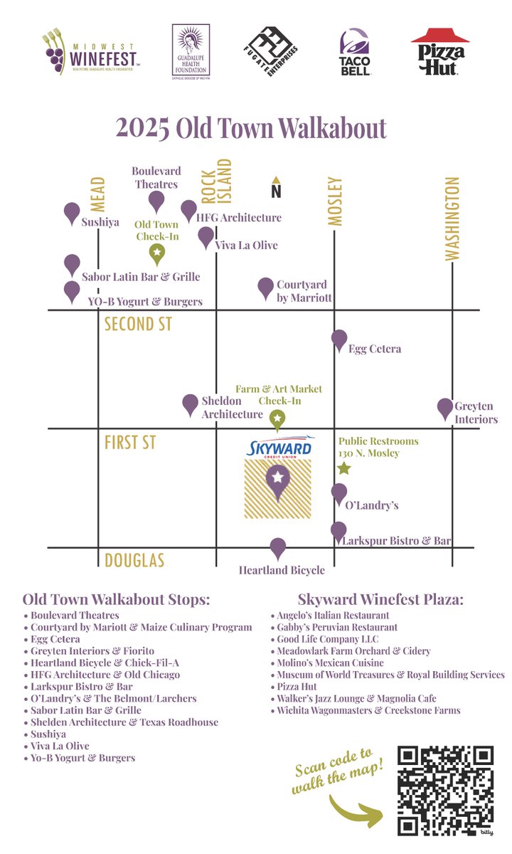 Plan your evening at Midwest Winefest Walkabout! 📍 May 1, 2025, 5:30 PM – 8:00 PM, Old Town, Wichita. 🎟️ Prices rise to $85 on April 17. 👉  #MidwestWinefest #WichitaWineEvent