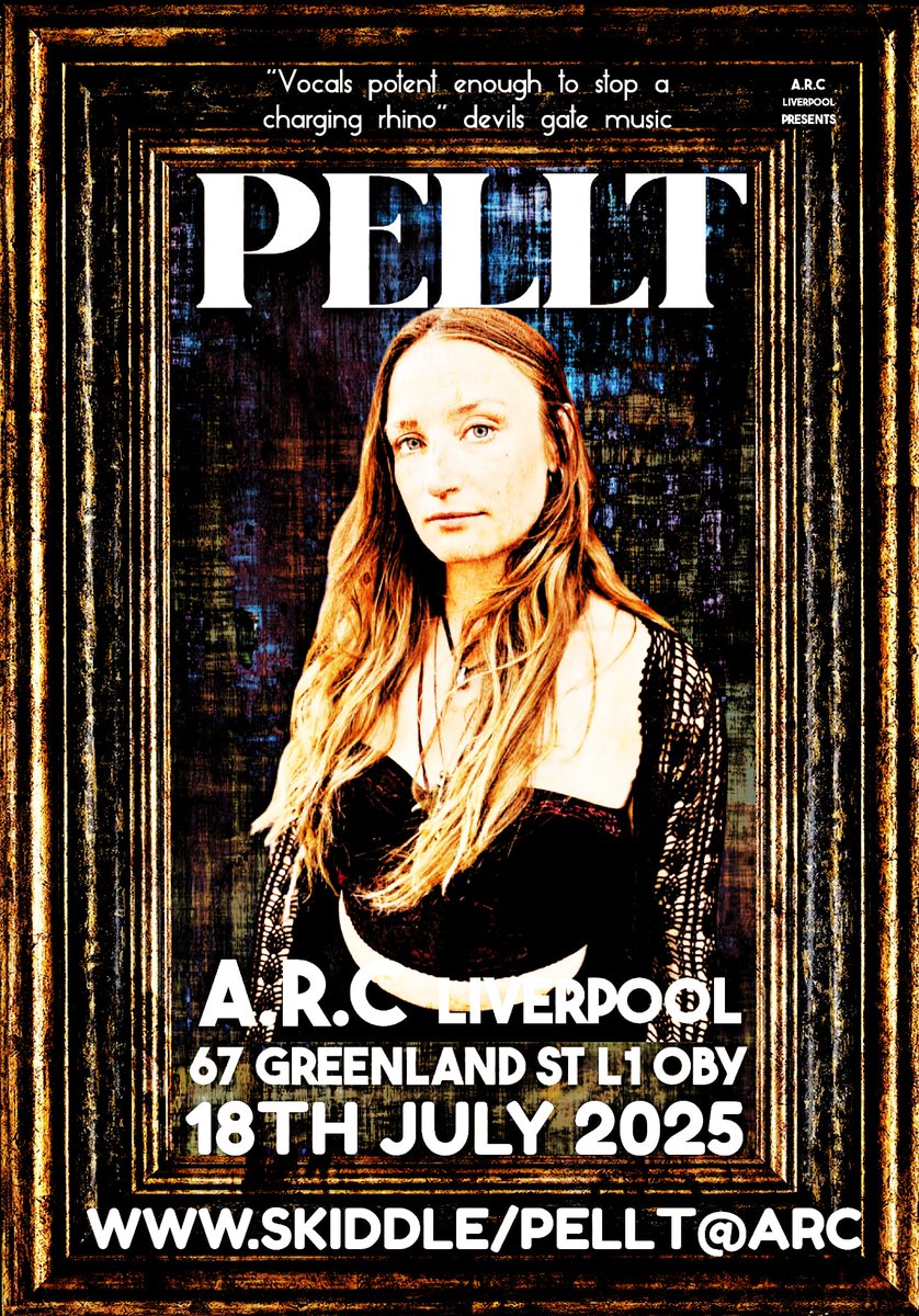 #ANNOUNCEMENT
#ARCLiverpool
#muzzmuireann Brings Her #PELLT Band
To @A_R_C_liverpool
Friday 18th July 2025
Tickets Available Now 
skiddle.com/whats-on/Liver…