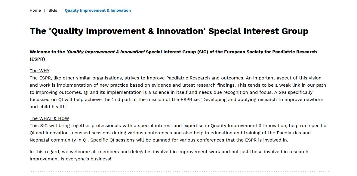 European Society for Paediatric Research (ESPR) (@espr_esn) on Twitter photo 🚨Join the new QI & Innovation Special Interest Group at the <a href="/ESPR_ESN/">European Society for Paediatric Research (ESPR)</a>! Led by Prof <a href="/MineshKhashu/">Minesh Khashu</a> this group is your space to:
🔬Turn evidence into action
🤝Collaborate across professions
📚Build QI skills
and much more!
Let’s improve care together!
More @ espr.eu/SIGs/Quality_I… 🚨Join the new QI & Innovation Special Interest Group at the <a href="/ESPR_ESN/">European Society for Paediatric Research (ESPR)</a>! Led by Prof <a href="/MineshKhashu/">Minesh Khashu</a> this group is your space to:
🔬Turn evidence into action
🤝Collaborate across professions
📚Build QI skills
and much more!
Let’s improve care together!
More @ espr.eu/SIGs/Quality_I…