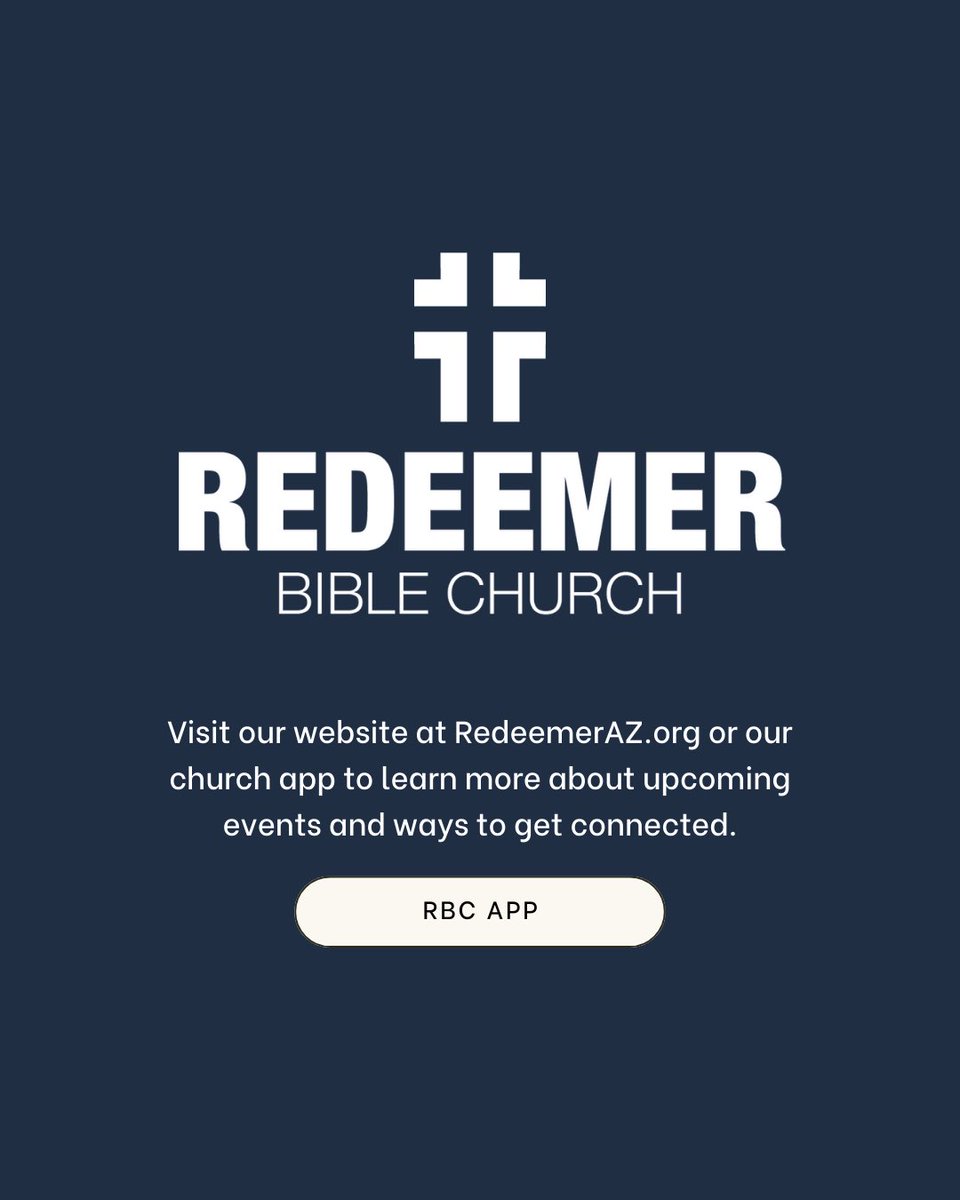 ✝️ Join us this Friday for Good Friday at Redeemer Bible Church

We’ll gather together to remember the death of our Savior through a special time of worship, reflection, and teaching from God’s Word.

🕯️ Childcare is available for birth–5 years old

📍Please note: Good Friday