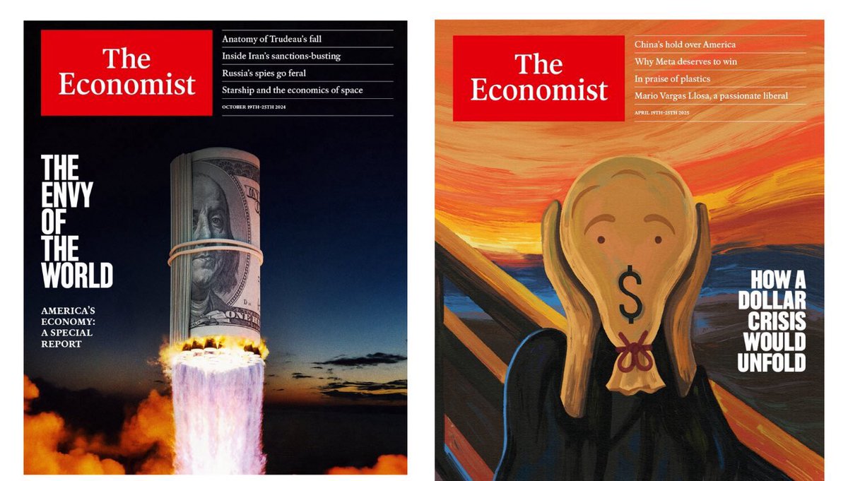 biancoresearch's tweet photo. Six months ago on the left
This week on the right 

I look forward to the October cover https://t.co/FayS5gCfVo