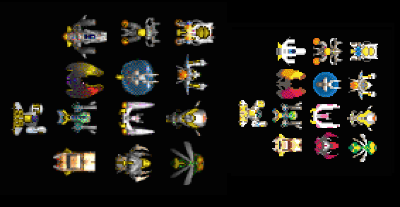 WeirdBitGames's tweet image. All of the ship sprites are done, here is a comparison with the old RITV ones with the new ones:

#ritv #pitv #solodev