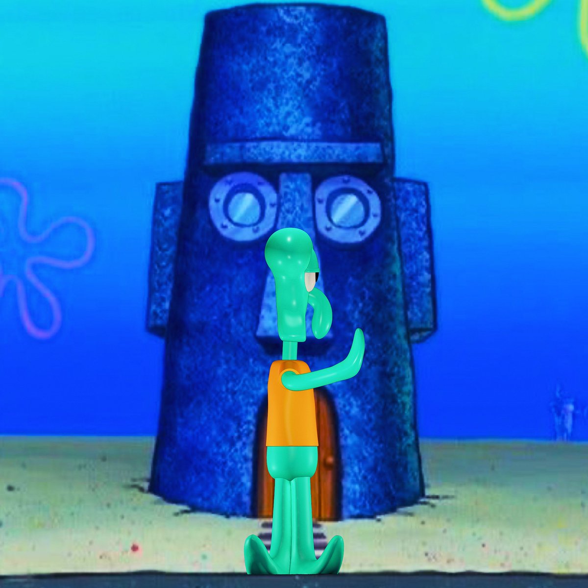 UnrealVisionz_'s tweet photo. 👀 Check out my 3D model of Squidward Tentacles from SpongeBob SquarePants! 🐙🎨

@Nickelodeon @NickAnimation @SpongeBob @SpongeBobMovie

#Squidward #SpongeBob #3DModel #FanArt #3DArt #Animation #DigitalArt #3DModeling #Render #NickelodeonArt #3DPrinting #3d #3dprint #nomadsculpt https://t.co/wmBexoOaYY