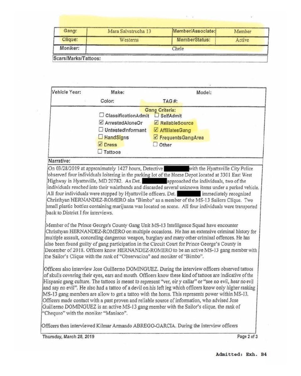 bennyjohnson's tweet image. 🚨BREAKING: The DOJ releases documents from Homeland Security showing the criminal alien who was deported to El Salvador is IN FACT an MS-13 terrorist.
Big kick in the face to the FAKE NEWS
