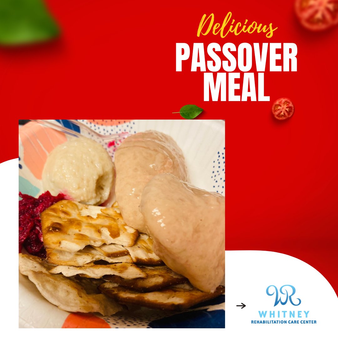 whitneyrehab's tweet image. Serving up a delicious Passover meal for our residents who celebrate!  From traditional dishes to warm community moments, we’re honored to share this special holiday together. Chag Sameach! 

#PassoverCelebration #CommunityDining #ChagSameach