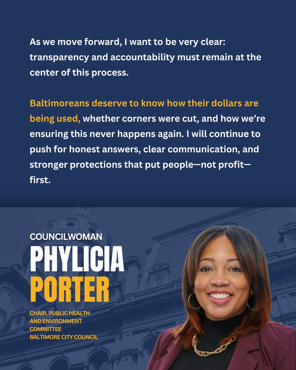 Councilwoman Phylicia Porter tweet media