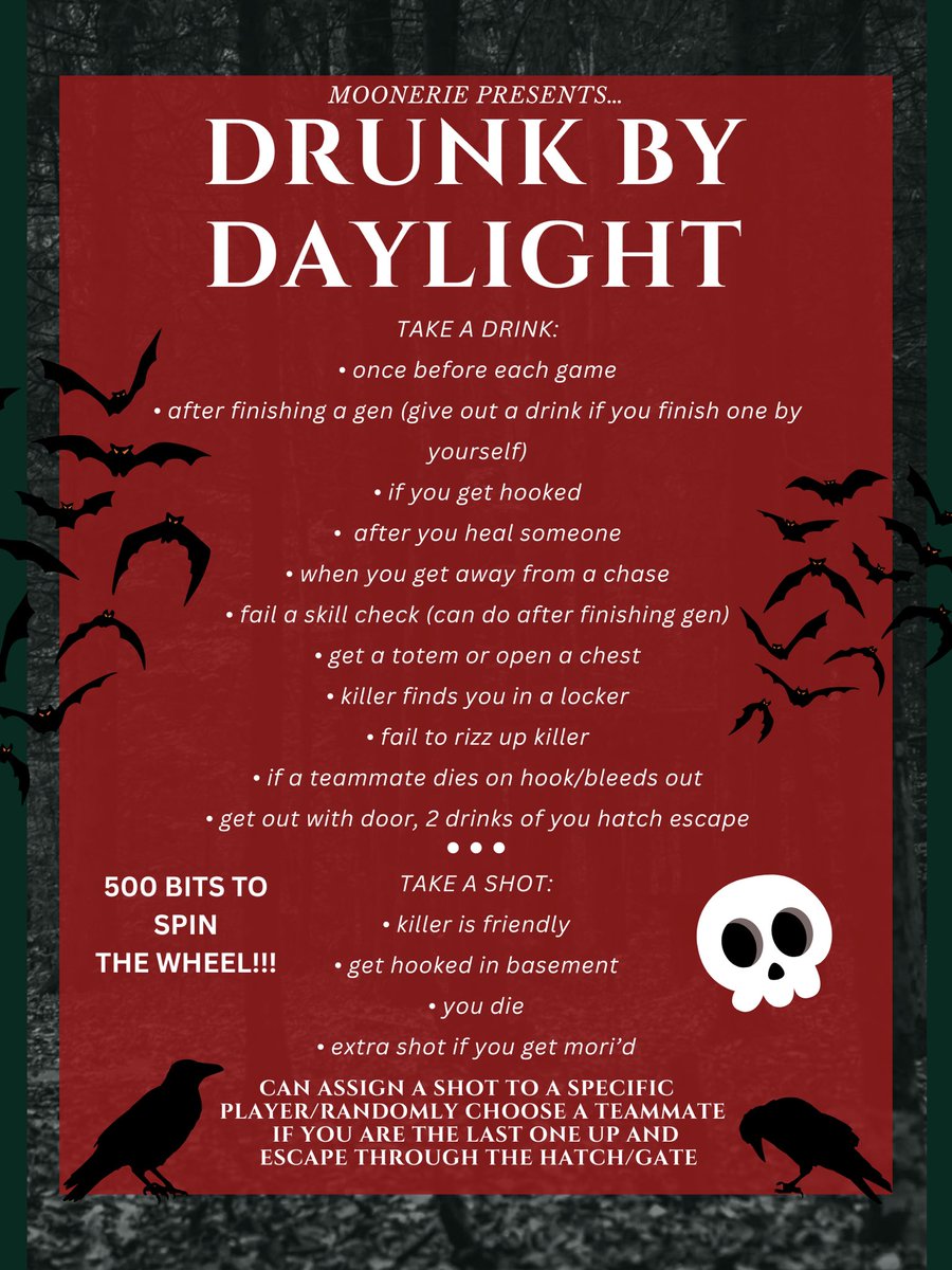 mooneriexo's tweet image. come vibe out with us tonight! #DBD #DeadbyDaylight #drunkbydaylight 🥵👀🔪🩸💀🍸 
twitch.tv/moonerie