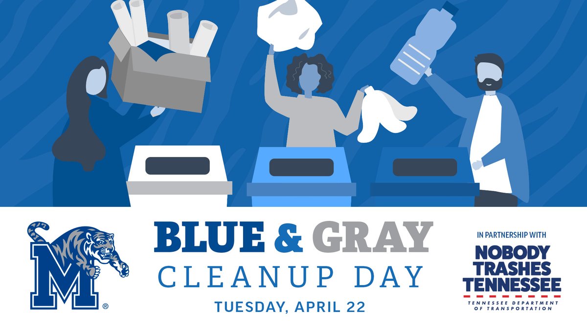 We are excited for the fifth annual Blue &amp; Gray Cleanup Day with <a href="/NobodyTrashesTN/">Nobody Trashes Tennessee</a> 🗑️Ⓜ️ 

Next Tuesday, our student-athletes and staff will spend the morning cleaning up streets around campus and nearby neighborhoods!

📰 gotigersgo.me/4jy27an
